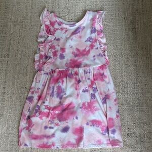 Cat & Jack Pink and Purple Ruffle Dress